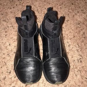 PUMA FIERCE SNAKE PRINT SNEAKERS